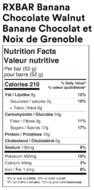 RXBAR - Banana Chocolate Walnut, 52g