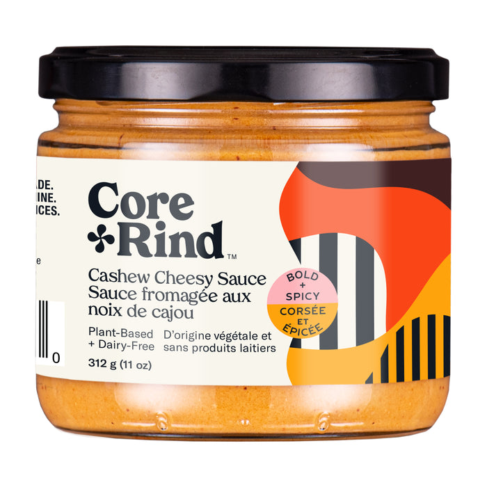 Core & Rind - Cashew Cheesy Sauce, Bold & Spicy, 312g