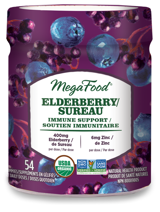 Mega Food - Elderberry Immune, 54 gummies