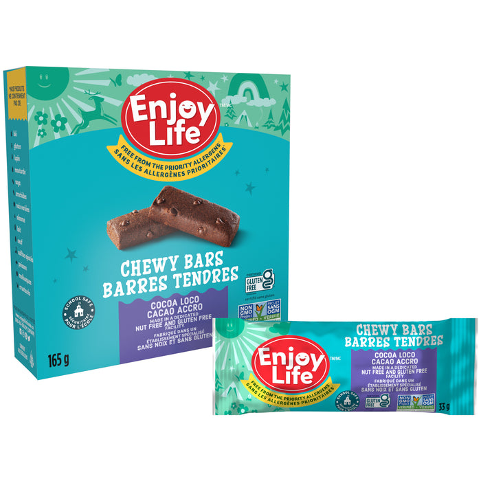 Enjoy Life - Baked Chewy Bars - Cocoa Loco Bars, 165g
