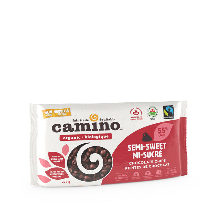 Camino - Chocolate Chips, 55% Semi Sweet, 225g