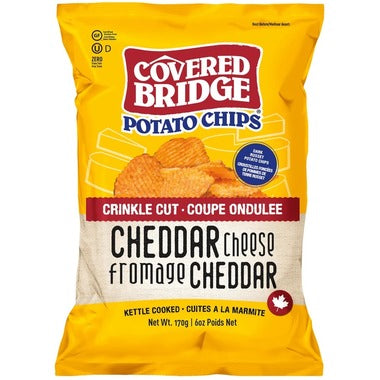 Covered Bridge - Cheddar Cheese, Crinkle Cut, 170g