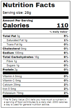 From The Ground Up - Cauliflower Crackers, Cheddar, 113g