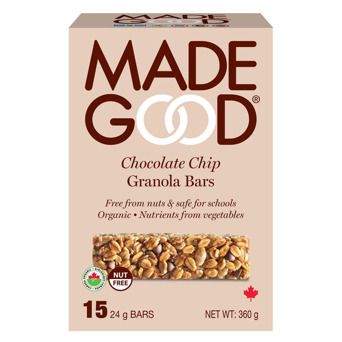 Made Good - Chocolate Chip Granola Bars, 15 x 24g