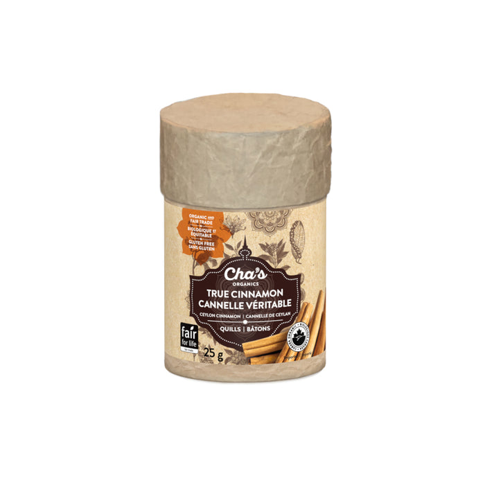 Cha's Organics - Organic Cinnamon Quills, 25g