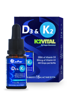 CanPrev - D3 & K2 Drops, 15ml