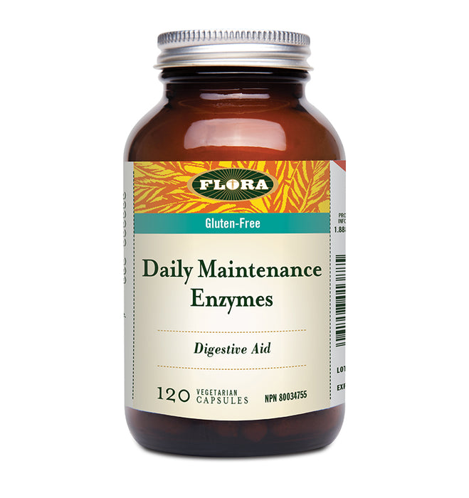 Flora - Daily Maintenance Enzyme, 120 Caps