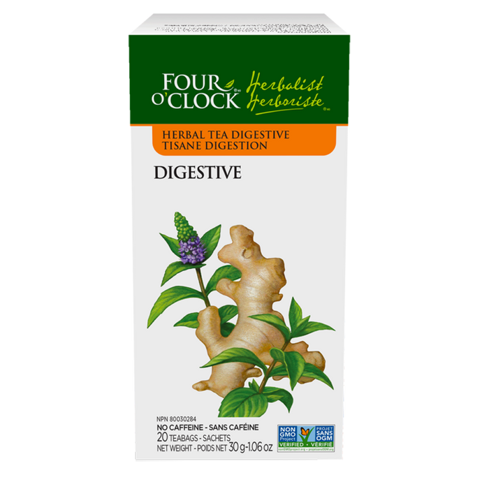 Four O'Clock - Herbal Tea, Digestive, 20 bags