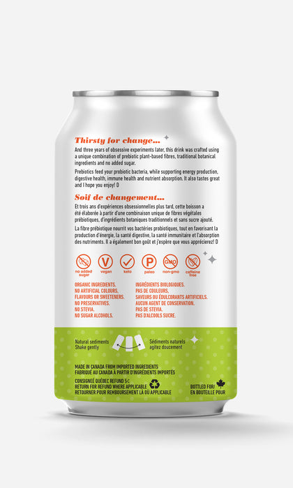 Crazy D's Sparkling Prebiotic - Ginga' Kick, 355ml