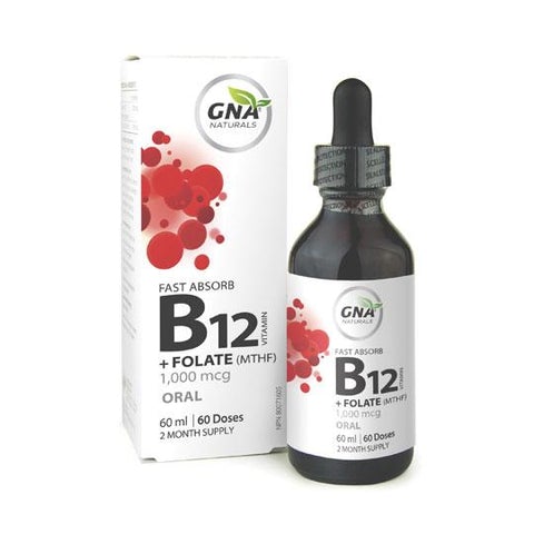 GNA - Fast Absorb Vitamin B12 + Folic Acid, 60 ml