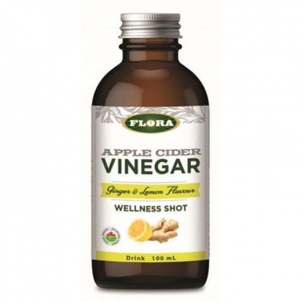 Flora - Apple Cider Vinegar Shot, Ginger & Lemon, 100ml