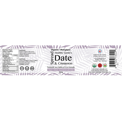 Healthy Genie - Organic Spread Date & Cinnamon 260g