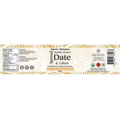Healthy Genie - Organic Spread Date & Tahini 260g