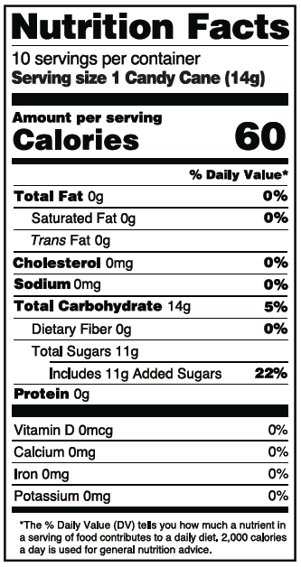 Yum Earth - Organic Candy Canes, 10ct/140g