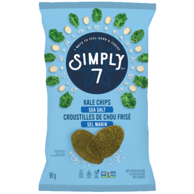 Simply 7 - Kale Chips, Sea Salt, 100g