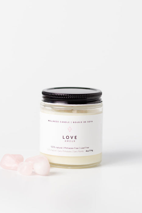 Wax + Fire - Wellness Candle, Love, 8oz