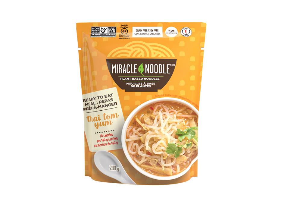 Miracle Noodle - Ready-to-Eat Thai Tom Yum Noodle Soup, 280g