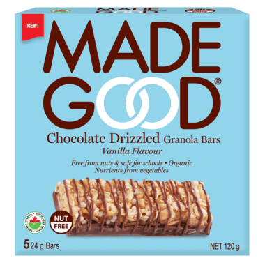 Made Good - Chocolate Drizzled Vanilla Granola Bars, 5x 24g