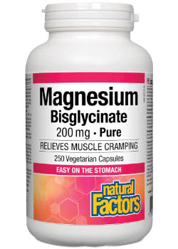 Natural Factors - Magnesium Bisglycinate, 250 Vcaps