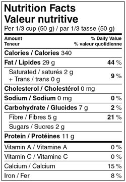 Left Coast Organics - Organic Cashews, Roasted and Salted, 350g