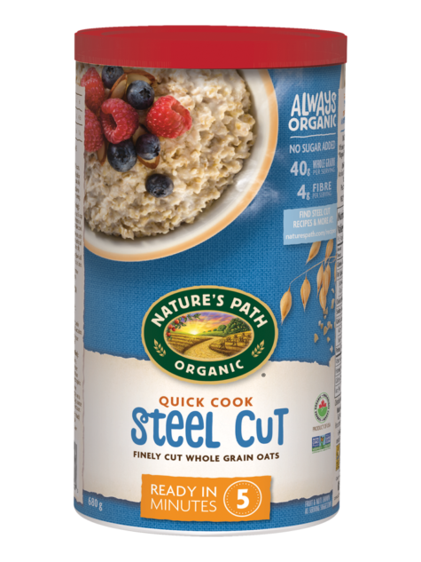 Nature's Path - Quick Cooking Organic Steel Cut Oats Hot Cereal, 510g