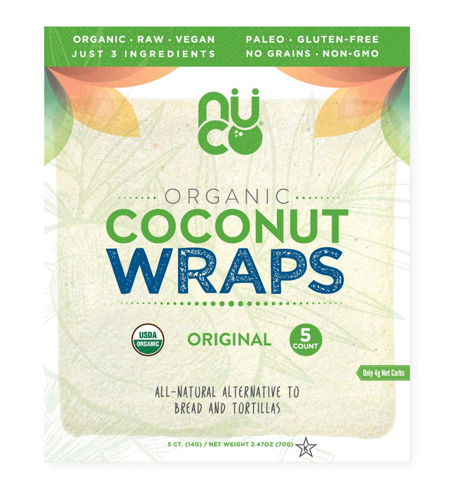 Nuco - Organic Coconut Wraps, 5 count