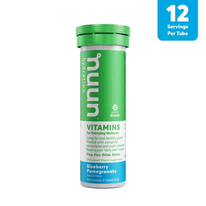 Nuun - Vitamin Tablets, Blueberry Pomegranate, 12 tabs
