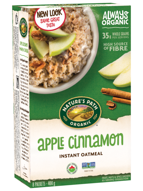 Nature's Path - Oatmeal, Apple Cinnamon, 8 x 50g