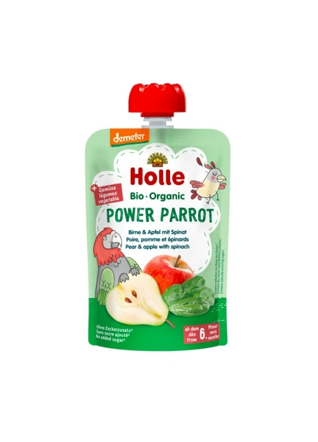 Holle - Organic Baby Food Pouch, Power Parrot, 100g