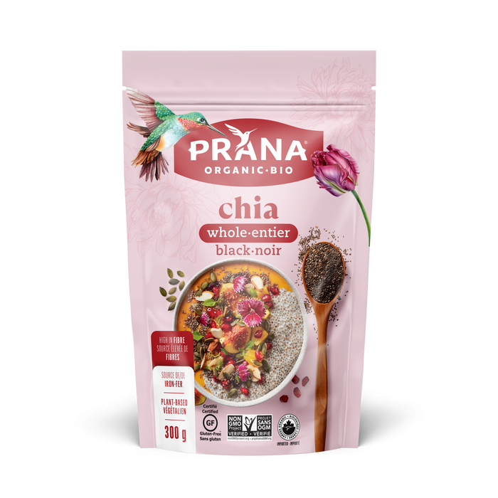 Prana - Organic Black Chia Seeds, 300g