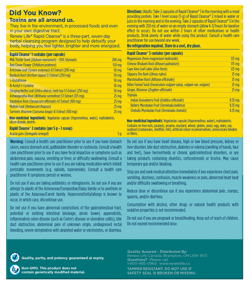 Renew Life - Total Body Rapid Cleanse