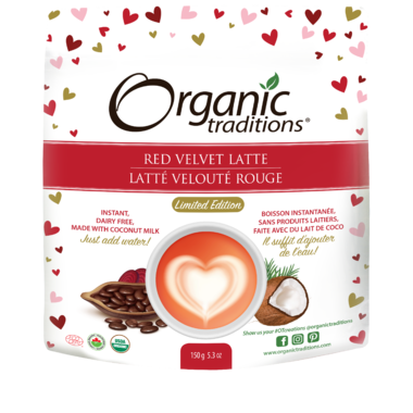 Organic Traditions - Latte, Red Velvet, 150g