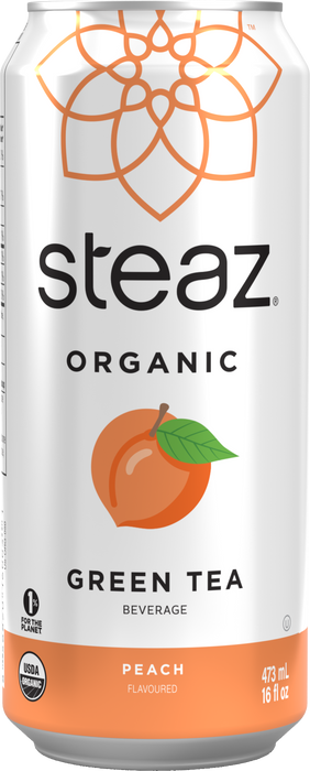 Steaz - Peach Iced Green Tea, 473ml