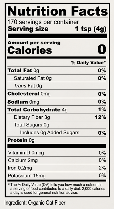 Anthony's Goods - Organic Oat Fibre, 680g