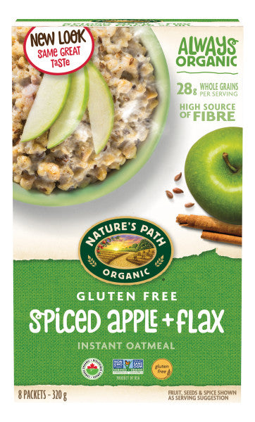 Nature's Path - Gluten Free Spiced Apple + Flax Oatmeal, 320g