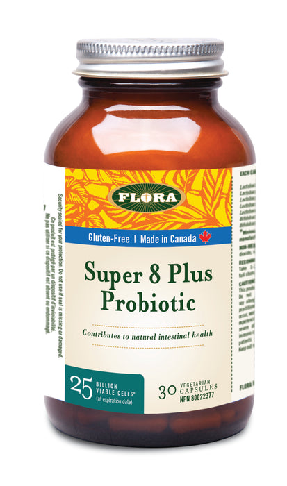 Flora - Super 8 Plus Probiotic, 30 Caps
