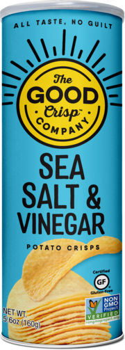 The Good Crisp Company Sea Salt & Vinegar, 160g
