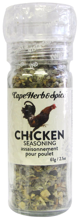 Cape Herb & Spice Company - Chicken Seasoning Grinder - Sage&lemon, 61G