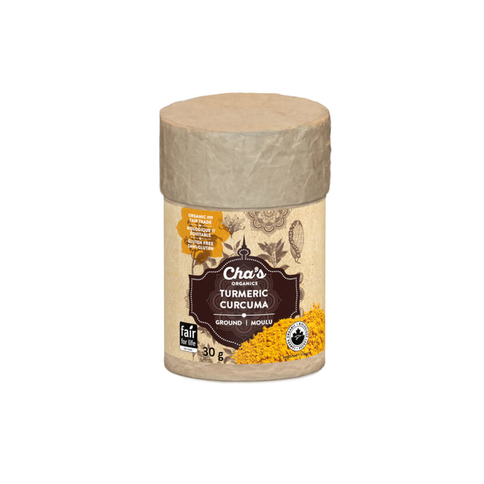 Cha's Organics - Organic Ground Turmeric, 30g