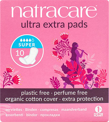 Natracare - Ultra Extra, Super, 10 pads