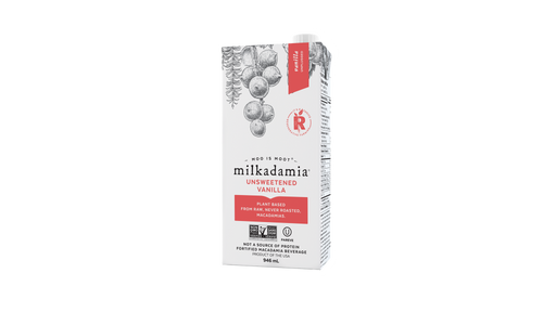 Milkadamia - Nut Milk, Unsweetened Vanilla, 946ml