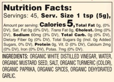 Suzie's Organics - Organic Yellow Mustard, 592ml