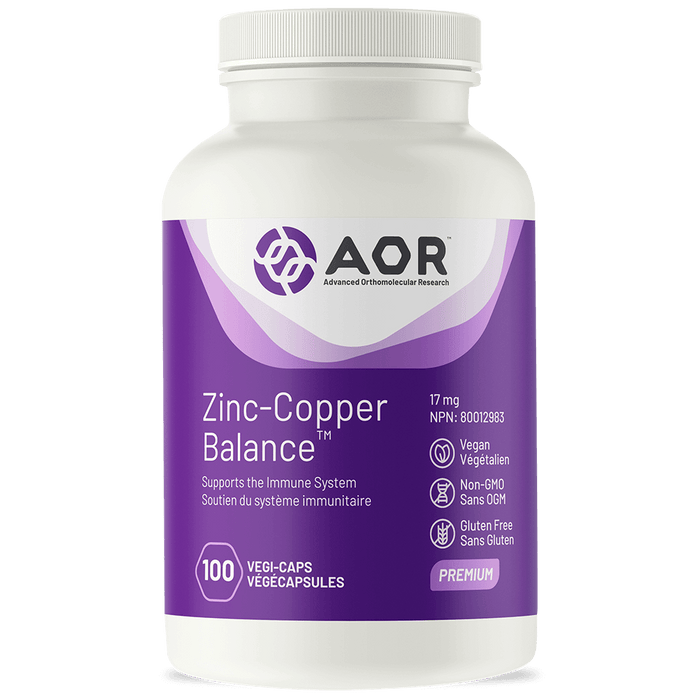 AOR - Zinc-Copper Balance, 100 caps