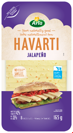 Arla - Castello Havarti Jalapeno Slices, 165g