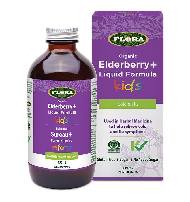 Flora - Elderberry+ Liquid For Kids, 250ml