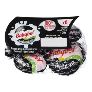 Babybel - Mini Cheddar Babybel Cheese (6), 120g