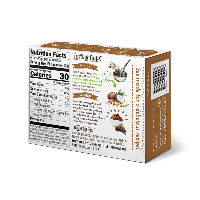 Simply Delish - Instant Pudding, Chocolate, 48g