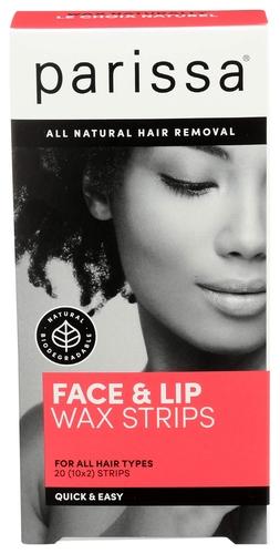 Parissa - Wax Strips, Face and Lip, 20 ct