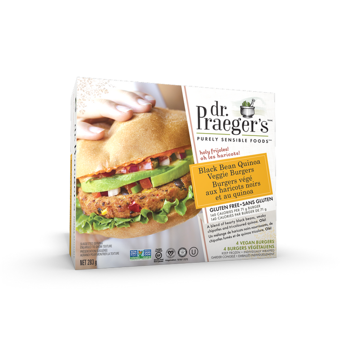 Dr. Praeger's - Black Bean Quinoa Veggie Burgers, 283g