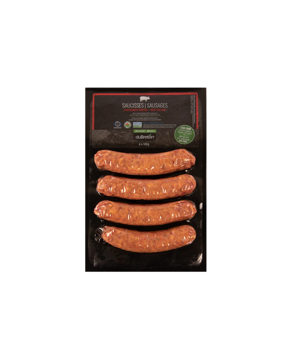 duBreton - Organic Hot Italian Sausage, 4x100g